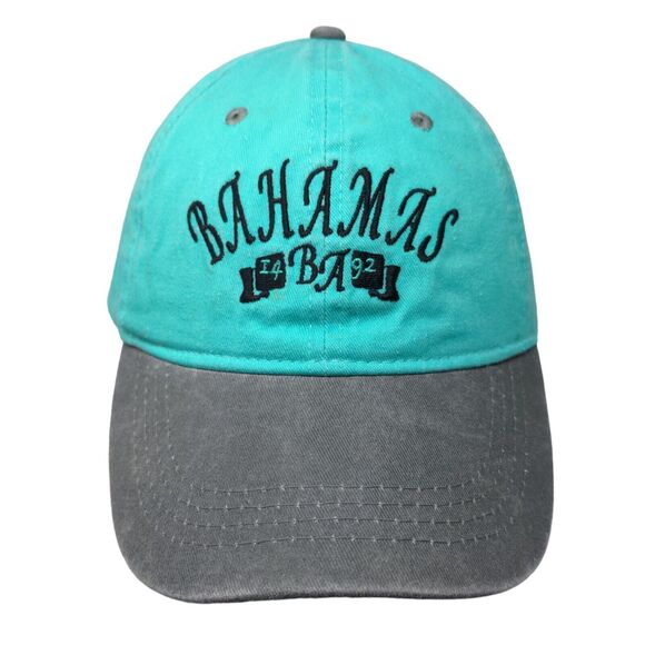 Bahamas Strapback Hat Multi One Size Embroidered Colorblock 6 Panel - Picture 1 of 6